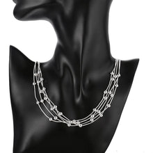 Load image into Gallery viewer, Fashion brand 925 Sterling Silver Smooth Beads Necklace For Women Jewelry Pendant Christmas gifts Wedding 2022
